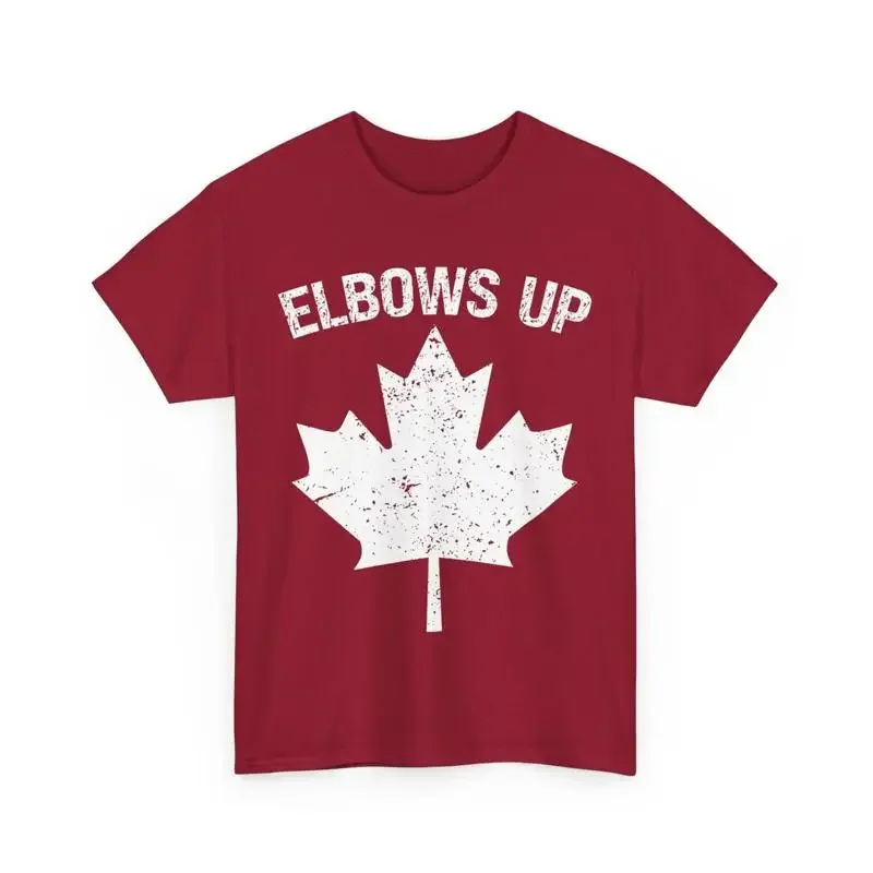 Elbows Up Canada True North Strong Free Proud Canadian Red T Shirt