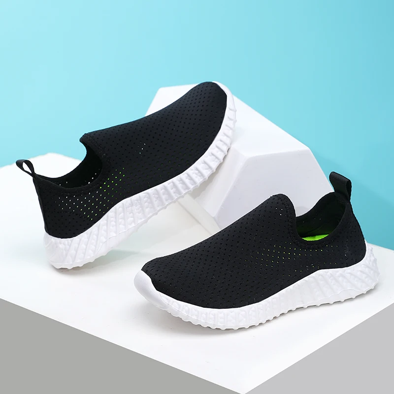 

Boys Girls Sneakers Kids Lightweight Slip On Running Shoes Walking Shoes Breathable Tennis Shoes for Toddle