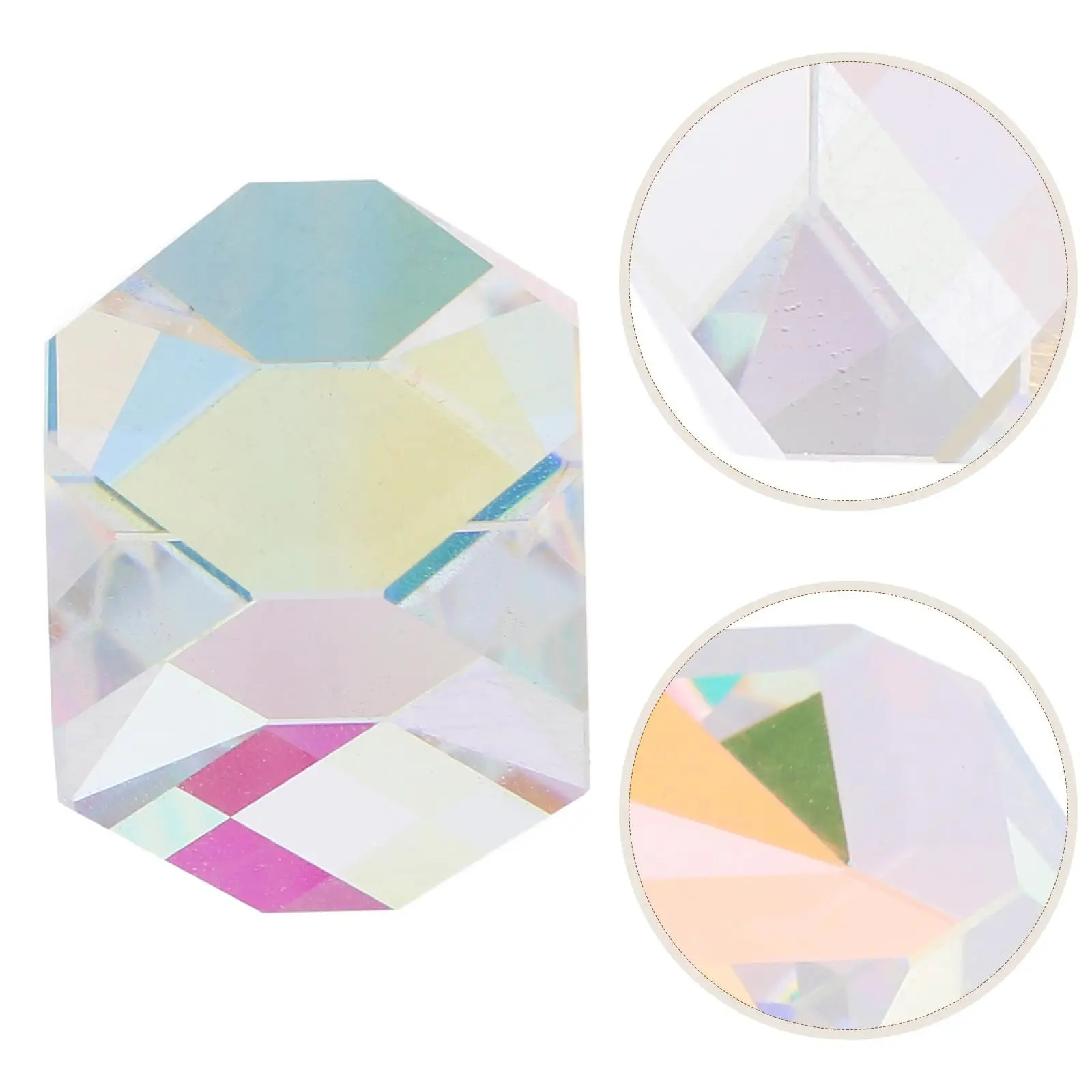 Cuentas de esquina de Color de cubo de prisma óptico para atrapasoles Mini prismas de cristales arquitectónicos