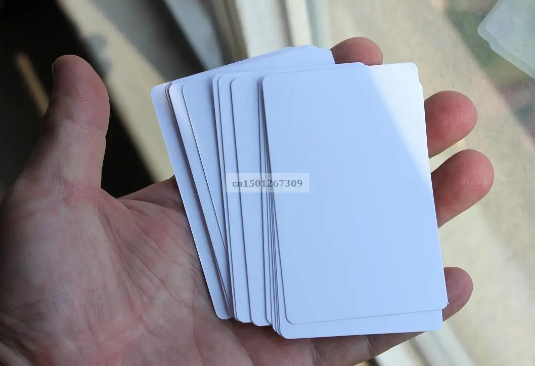 500Pcs Blank Index Cards 86x54mm White Paper Business Note Cards Cheap Flashcards Name Tags