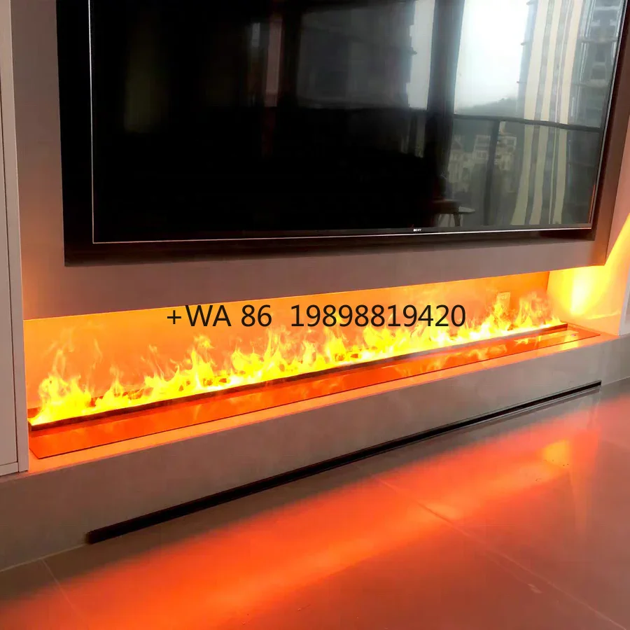 Wholesale Custom Electric Smart Atomizing Fireplace | Outdoor  Use | Realistic Flame Sound Effects | APP Touch Screen