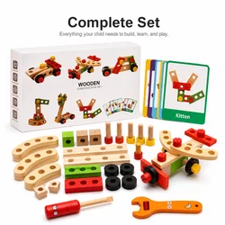 Simulation wooden disassembly toys, simulation repair tools, educational play house toys, children's holiday gifts