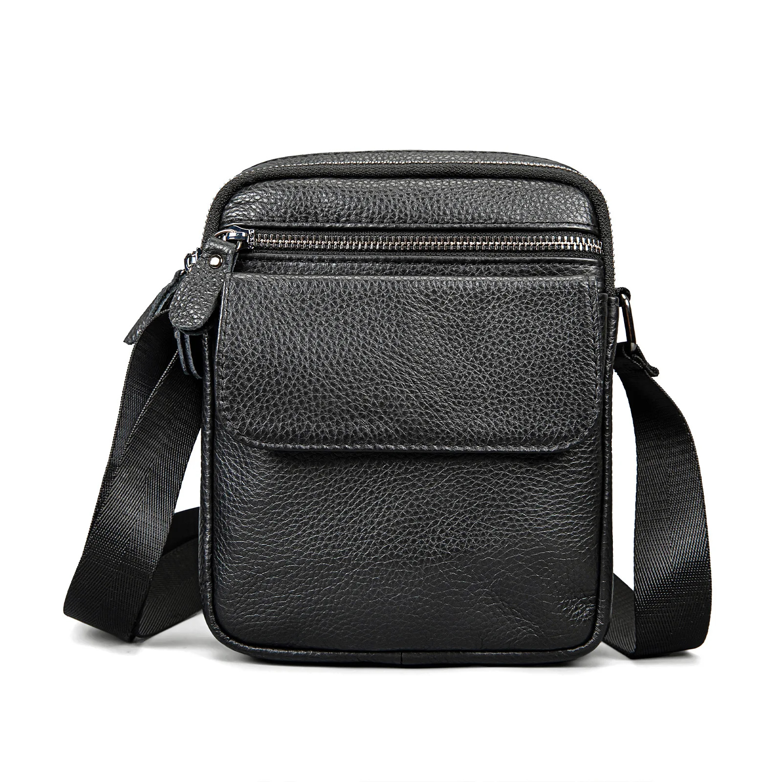 

Men's Premium Full-Grain Leather Messenger Bag Multi-Compartment Crossbody Briefcase for Work Business Casual Stylish Shoulder