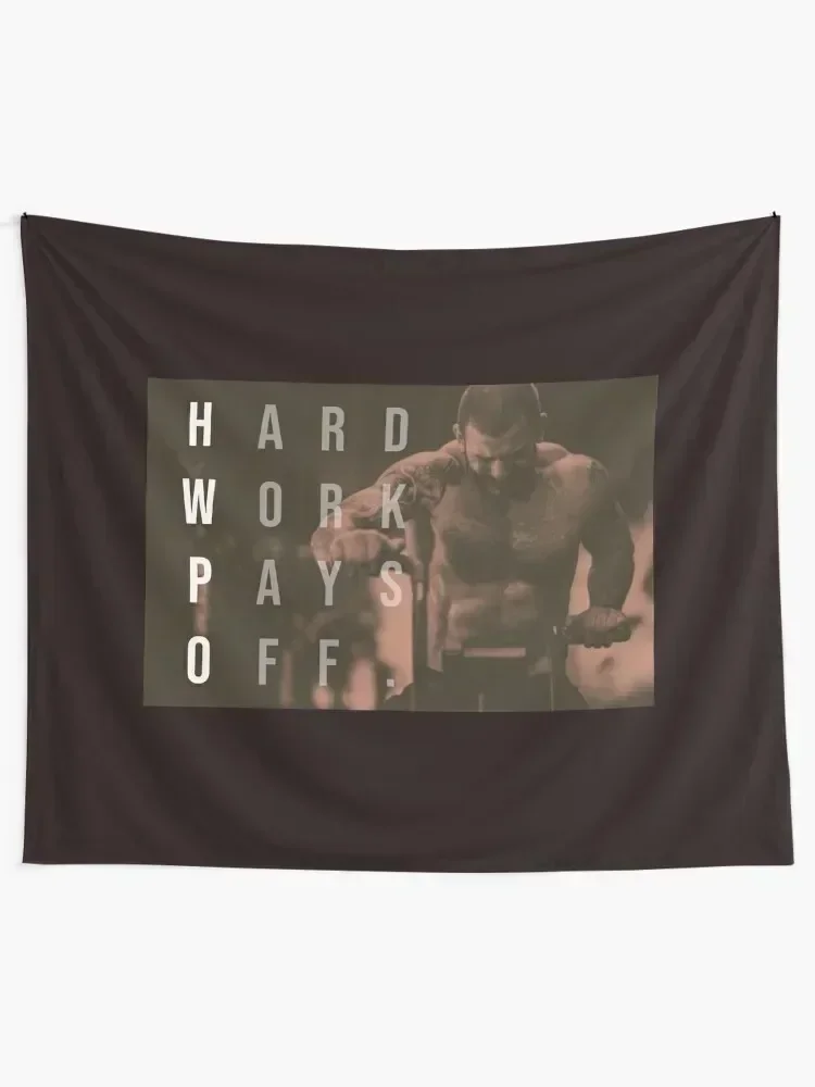 Mat Fraser - CrossFit - Hard Work Pays Off - HWPO Tapestry Wall Decor Room Ornaments Wall Tapestries Tapestry