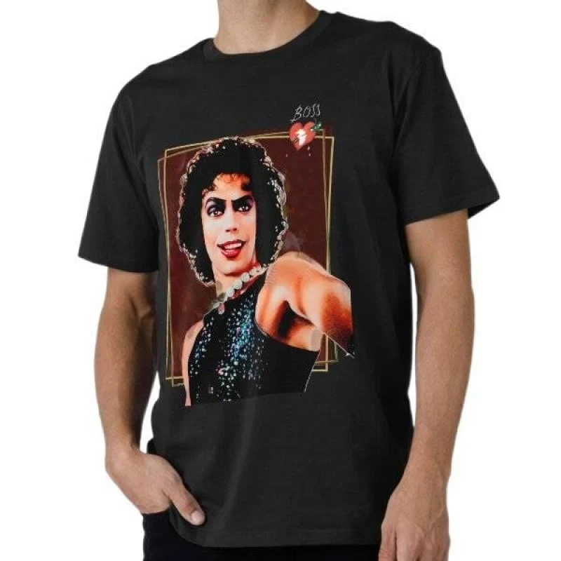 

Gothic Horror Film Rocky horror picture show movie Gift T Shirt 0612 Frank-N-Furter Print Graphic clothes US Size tops S-6XL