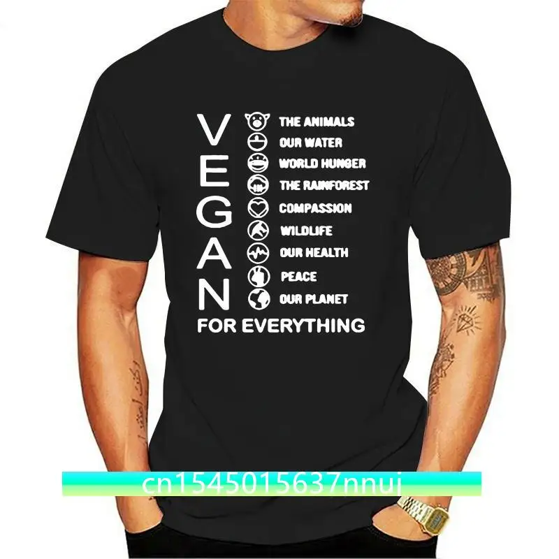 2019 T Shirt Brand Clothing Broadcloth O Neck Short Sleeve Vegan Gifts I m a Vegan Reasons  T Shirt For Men