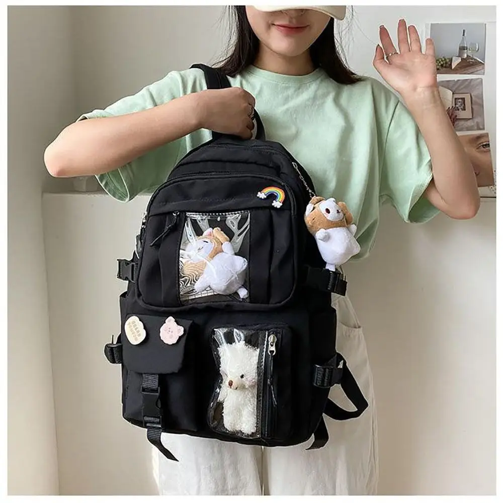 Borsa da viaggio impermeabile in Nylon stile coreano zaino zaino zaino studente Bookbag