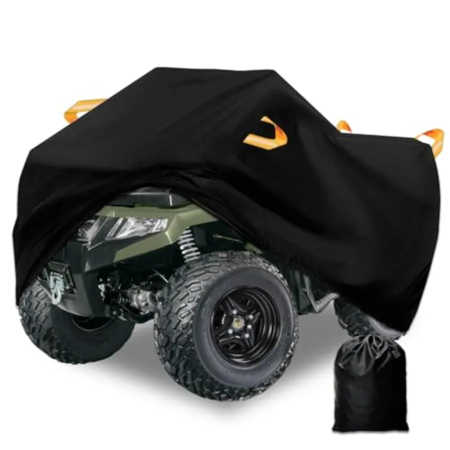 ATV Cover Waterproof Heavy Duty 300D 4 Wheeler Cover, All Weather Outdoor Protection Covers Suit for Polaris Suzuki