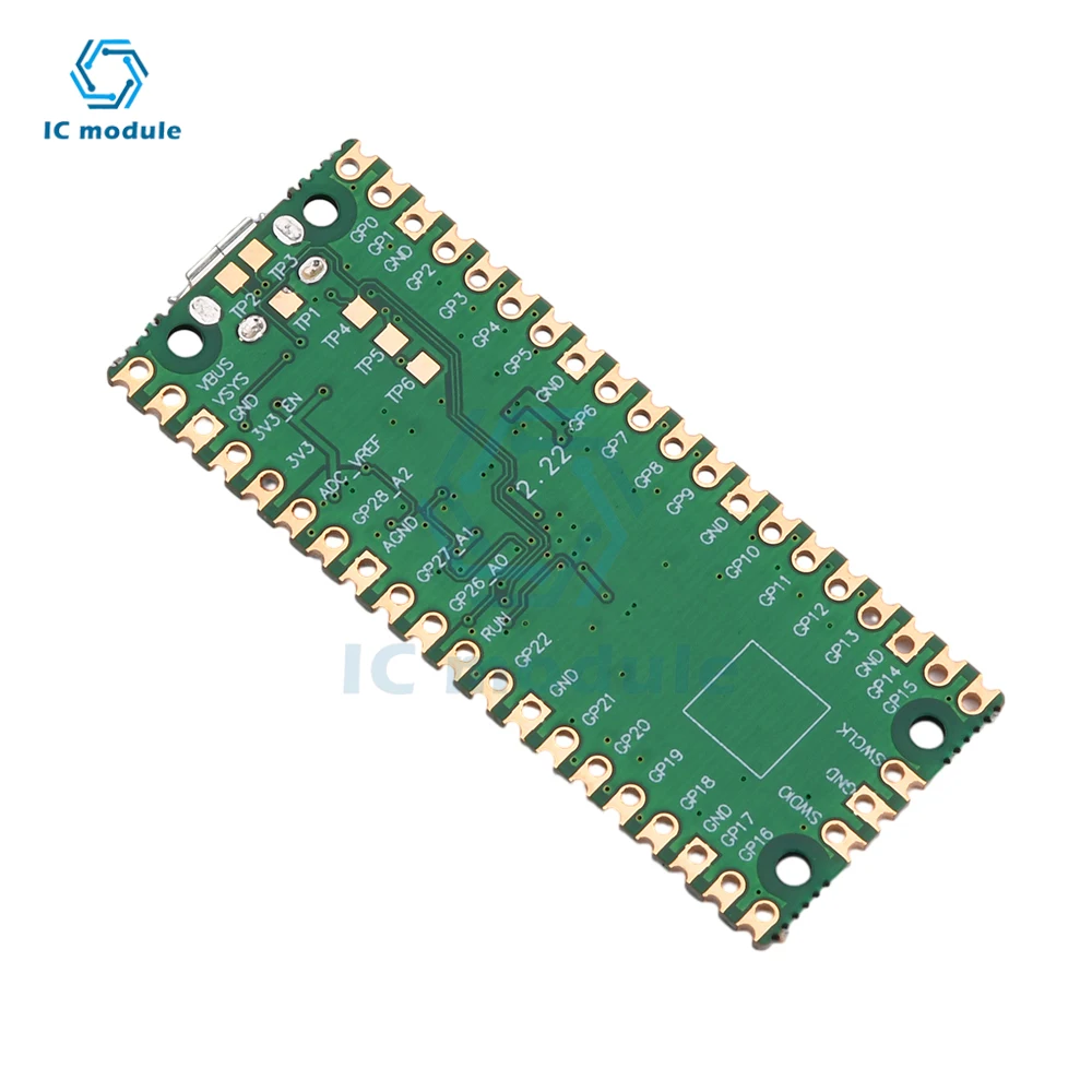 Micro USB Type C RP2040 Pico Development Board Dual Core Chip MicroPython Suitable for Raspberry Pi