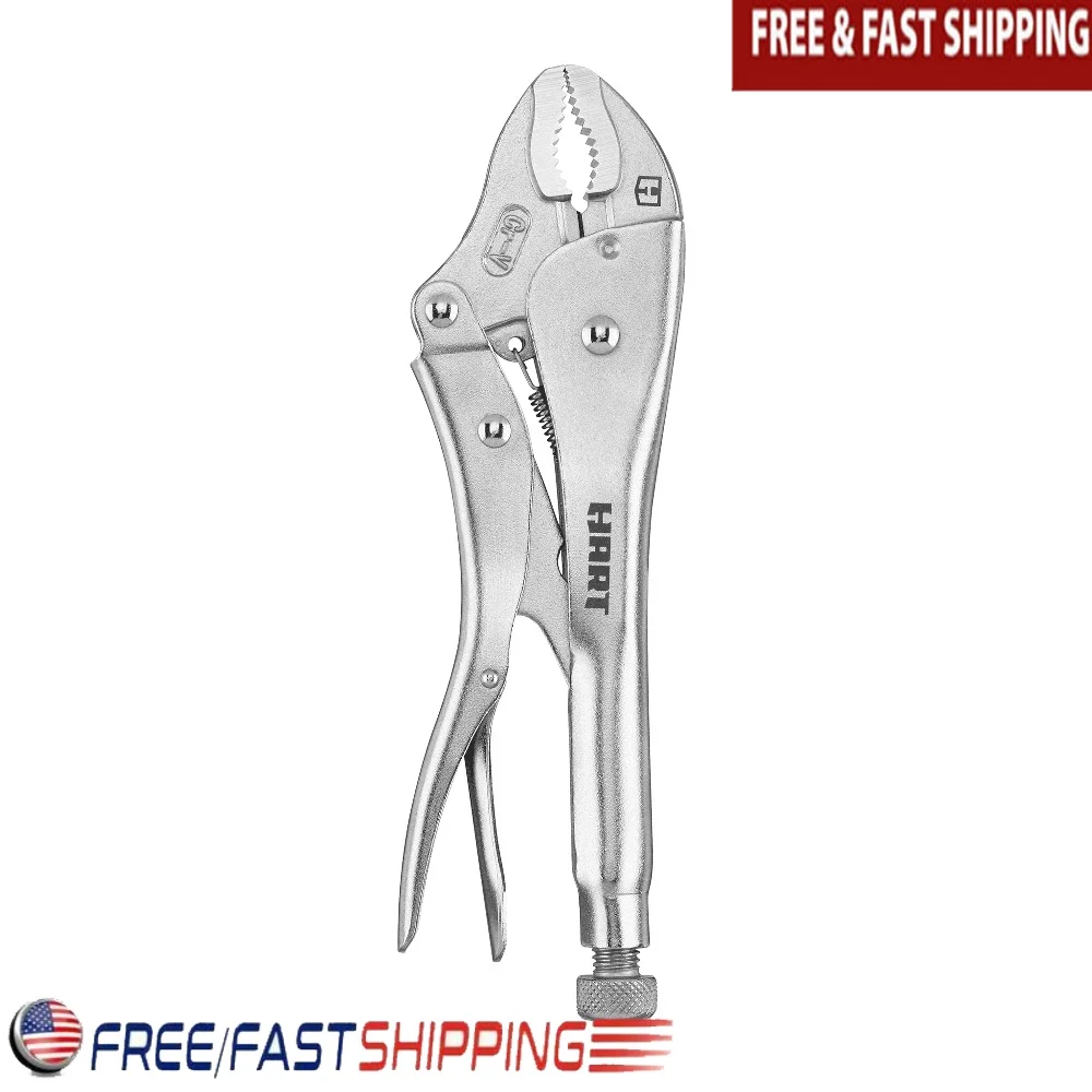 

10 Inch Curved Jaw Locking Pliers Chrome Vanadium Steel Adjustable Heavy Duty Quick Release Gripping Tool Nuts Bolts Pipes