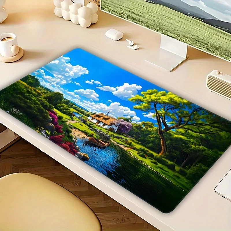 

Nature Scenery Mouse Pad Large Size Rubber Base Non-slip PC Desk Accessories Mousepad for Office & Gamer Keyboard Mats Decor Mat