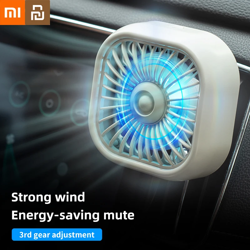 

Xiaomi Youpin автомобильный вентилятор воздушного охлаждения USB цветной светильник низкий уровень шума авто интерьер автомобильные принадлежности кулер многофункциональный мини-автомобильный вентилятор