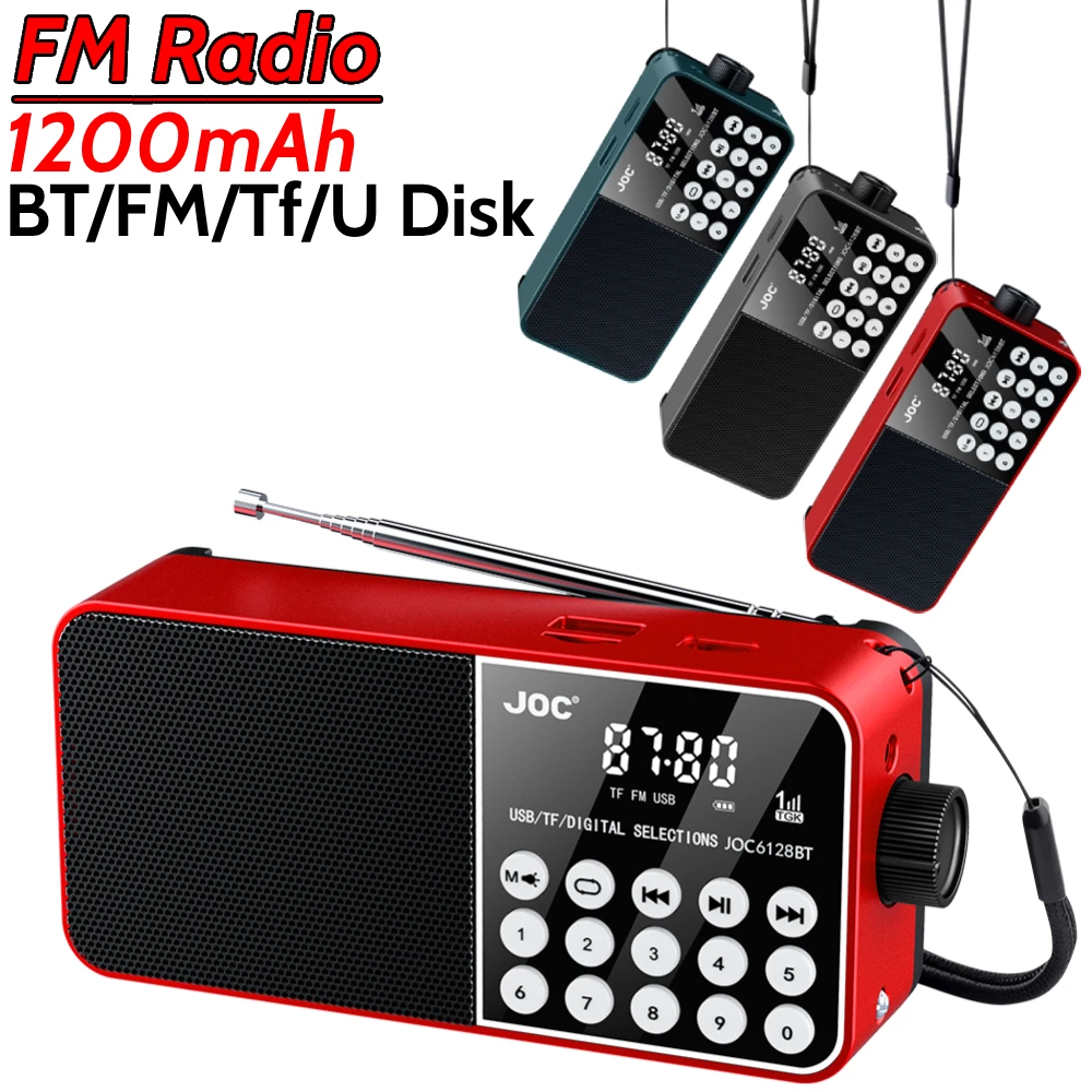 Mini Tragbare Radio Bluetooth-Kompatibel Broadcasting Player Radio Unterstützung TF Karte Stereo MP3 Player für Notfall Hurricane