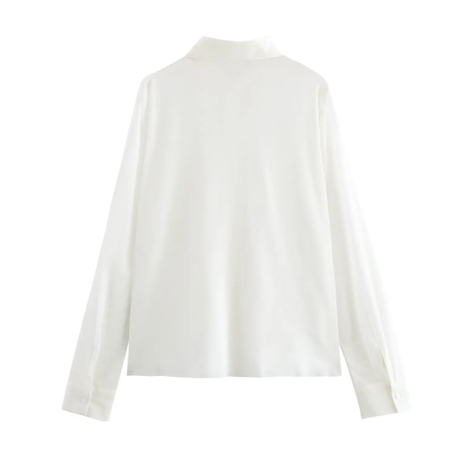 JNLEAOG automne nouveau femmes décontracté Faion longue Sve irt Simple Sle Streetwear Anti-rides Polyester Fiber filles irt