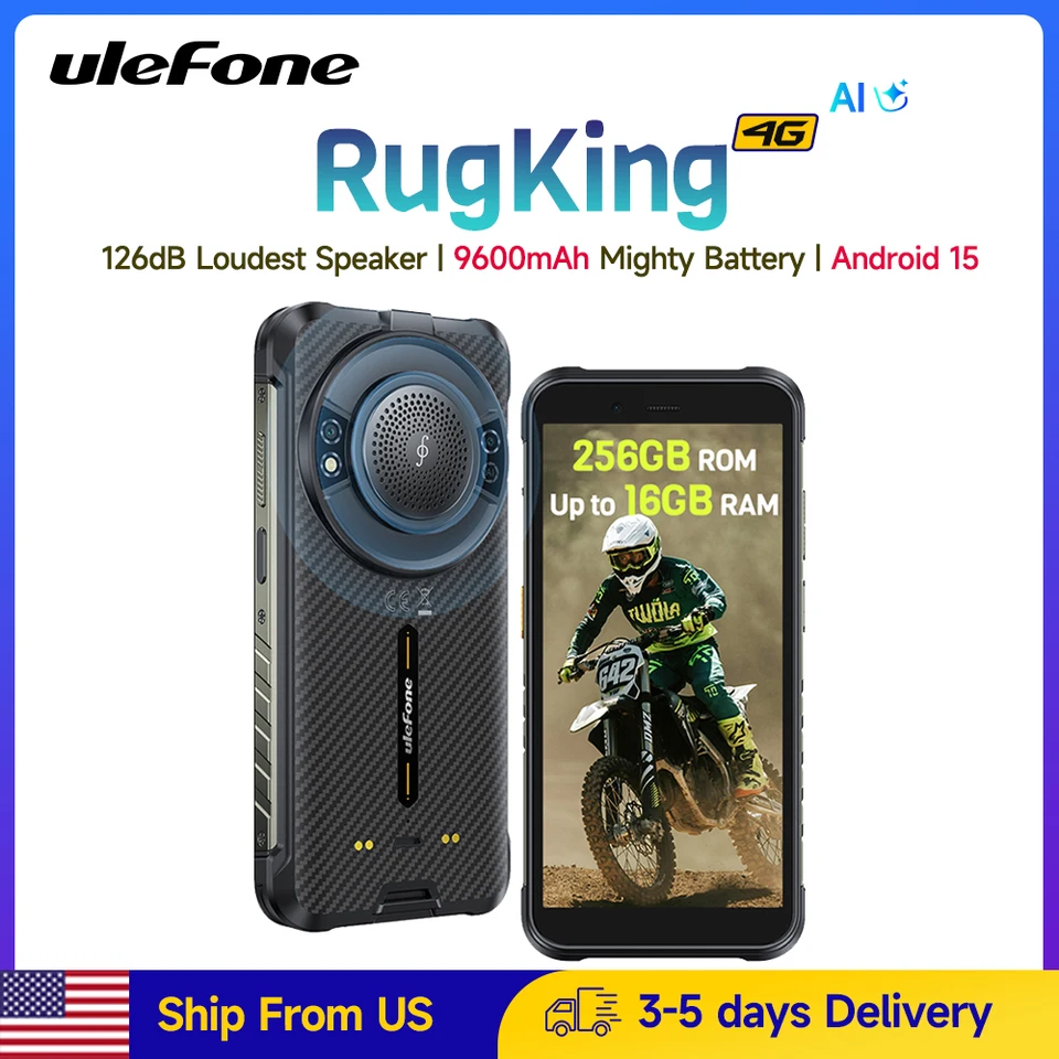 Ulefone RugKing Waterproof 4G Smartphone with 50MP Camera