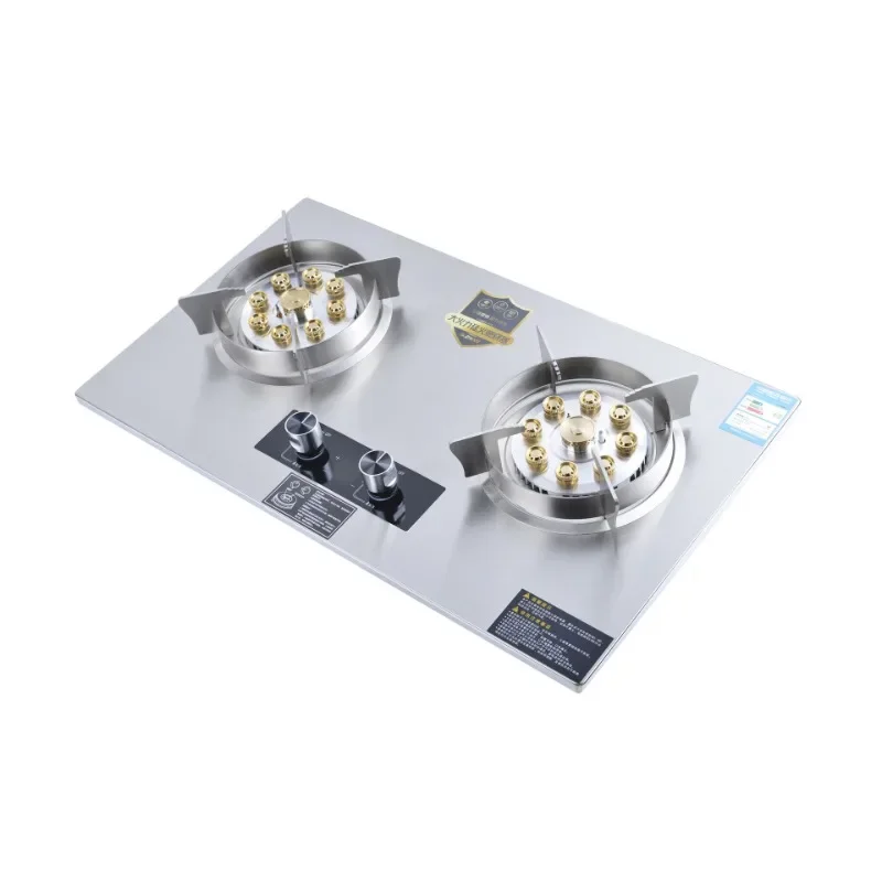 Double stove gas stove, regular flameout, stove for home use