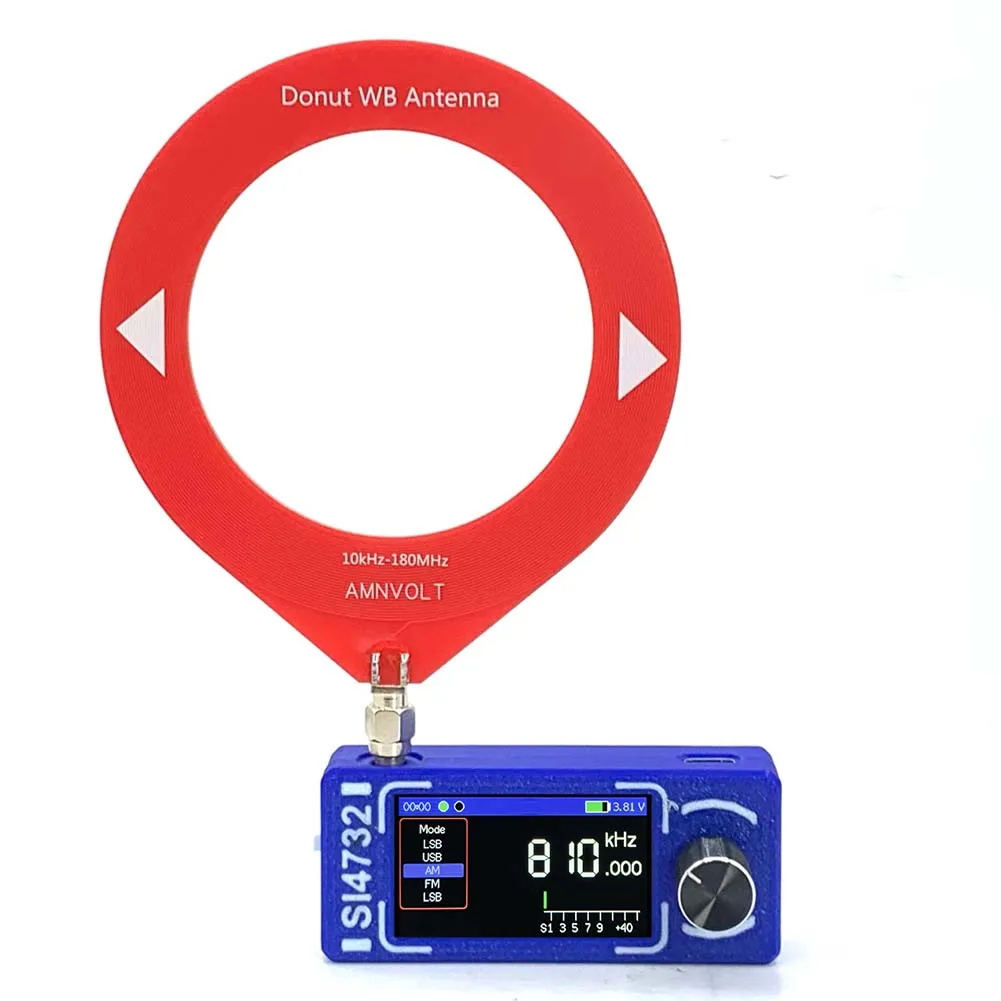 Music Listening Portable Radio High-definition Screen Telescopic Antenna AGC ATT Function SMA-KE Antenna Interface