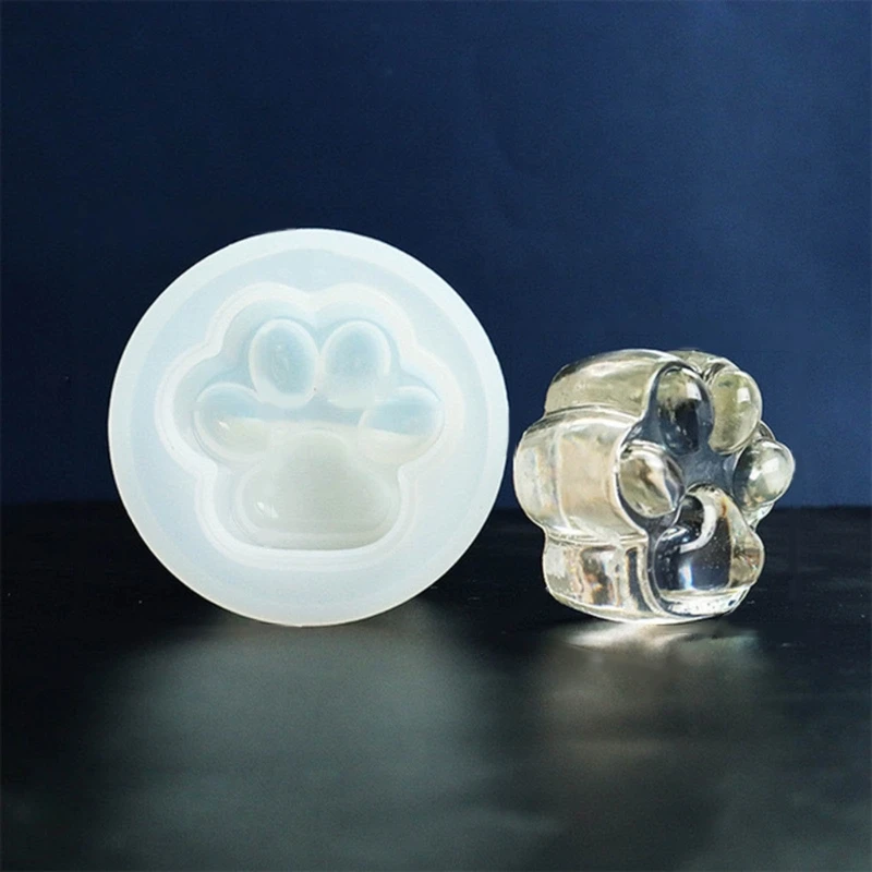 Matte Finish/Crystal Paw Resin Casting Mold for DIY Craft Jewelry Making