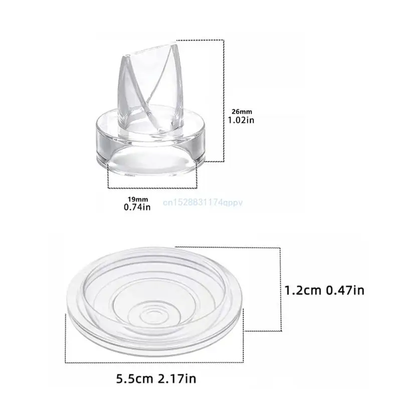 Silicone Duckbill Valves & Diaphragm Essential Accessory for Wearable Breastpump Dropship