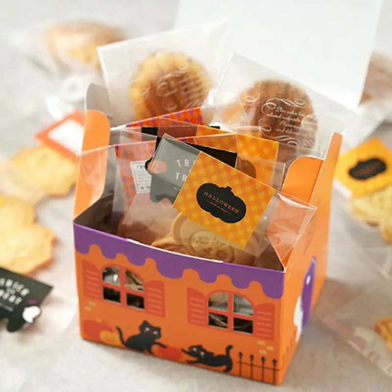 Biscuit Box Healthy Small Color Delicate Halloween Wild Small House Shape Box Environmental Friendly Creativity High Capacity