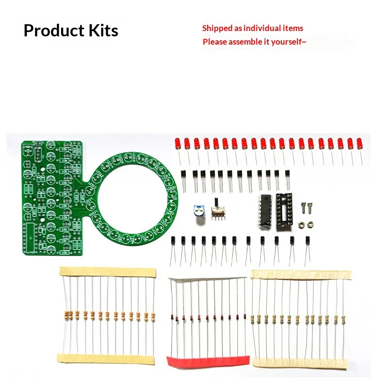 kit-de-producao-de-luz-led-em-anel-com-mudanca-gradual-cd4017-para-treinamento-de-soldagem-e-competicao-de-habilidades-eletronicas-diy
