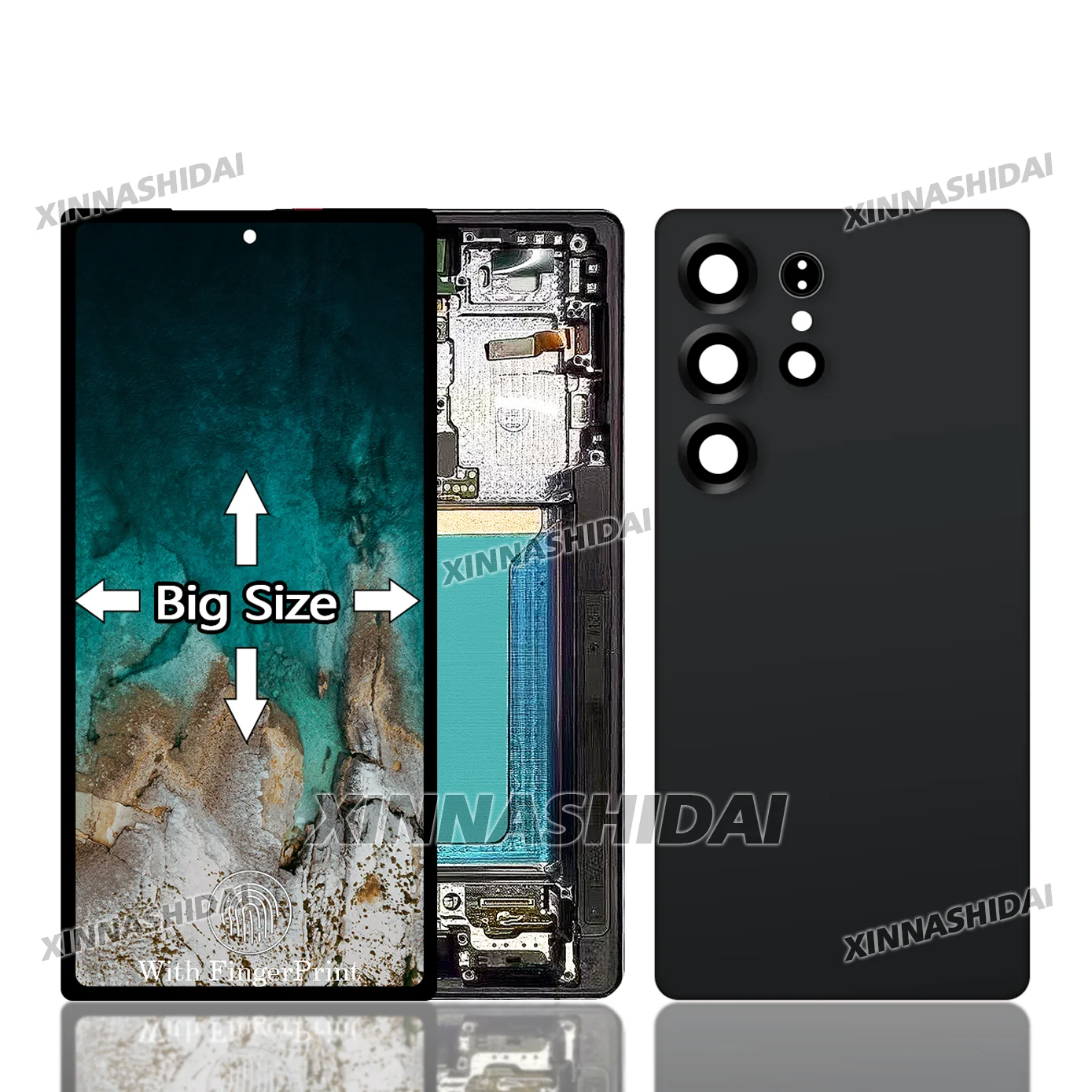 LCD For Samsung S25 Ultra LCD Display Screen Touch Digitizer Assembly For S25U+Frame 100% Tested OLED Big Size Replacment  Parts