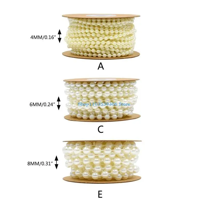 400A Косплей Корона Жемчуг Отделка из бисера Бахрома из бисера Отделка для поделок Жемчужная цепочка из бисера