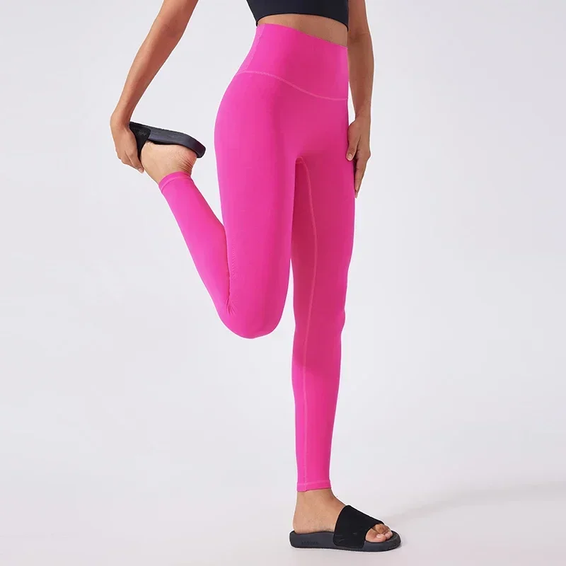 Pantaloni da yoga a vita alta, compressione e fitness, pantaloni attillati da corsa e allenamento, sport dimagranti ed elastici per il sollevamento dei glutei