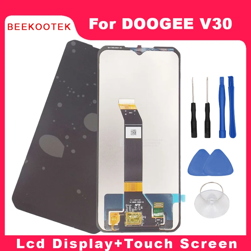 جديد وأصلي DOOGEE V30 شاشة LCD + مجموعة شاشة تعمل باللمس محول الأرقام ملحقات بديلة للهاتف الخليوي الذكي Doogee V30