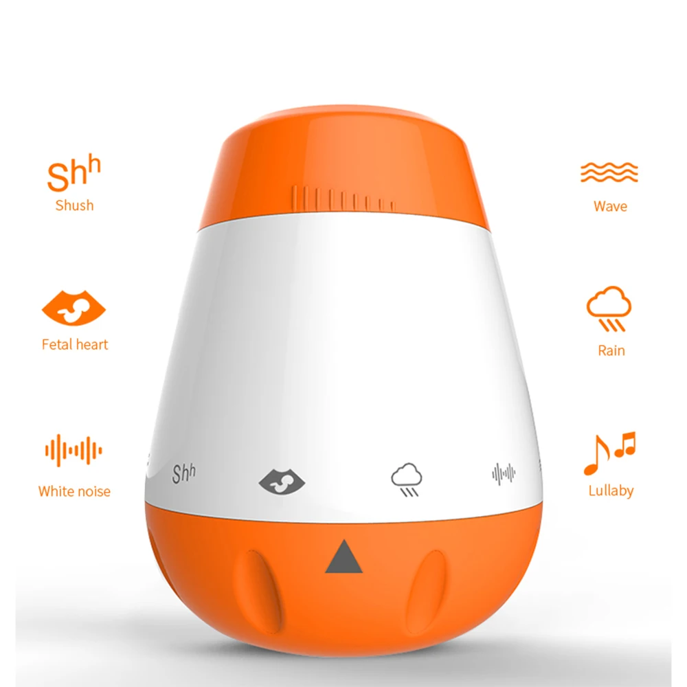 Máquina de Ruído Branco para Bebês, Sensor de Voz Inteligente, Auxiliar para o Sono dos Bebês, Gerador de Som Terapêutico para Monitoramento do Sono de Bebês e Adultos