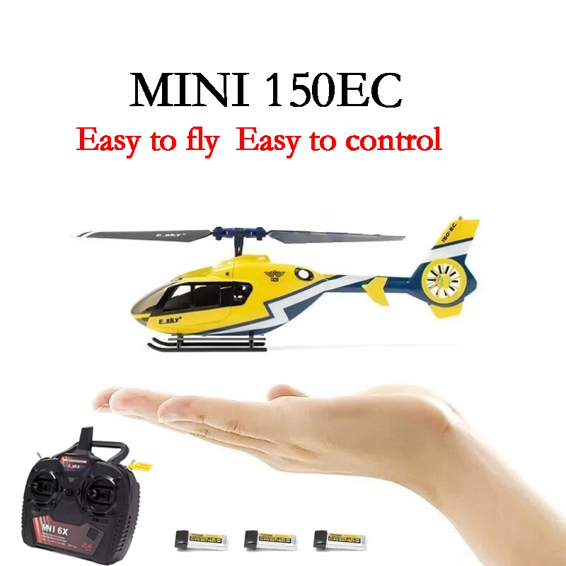 Mini 6-CH 150EC remote control aircraft single paddle without aileron training electric helicopter children's toy birthday gift