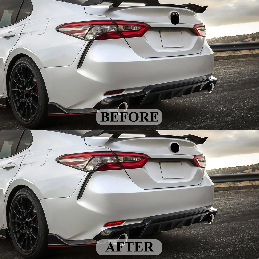 GEFENSI LED الوفير عاكس أضواء لتويوتا كامري 2018 2019 2020 2021 2022 2023 2025 الديناميكي بدوره إشارة الخلفية الضباب الذيل الفرامل