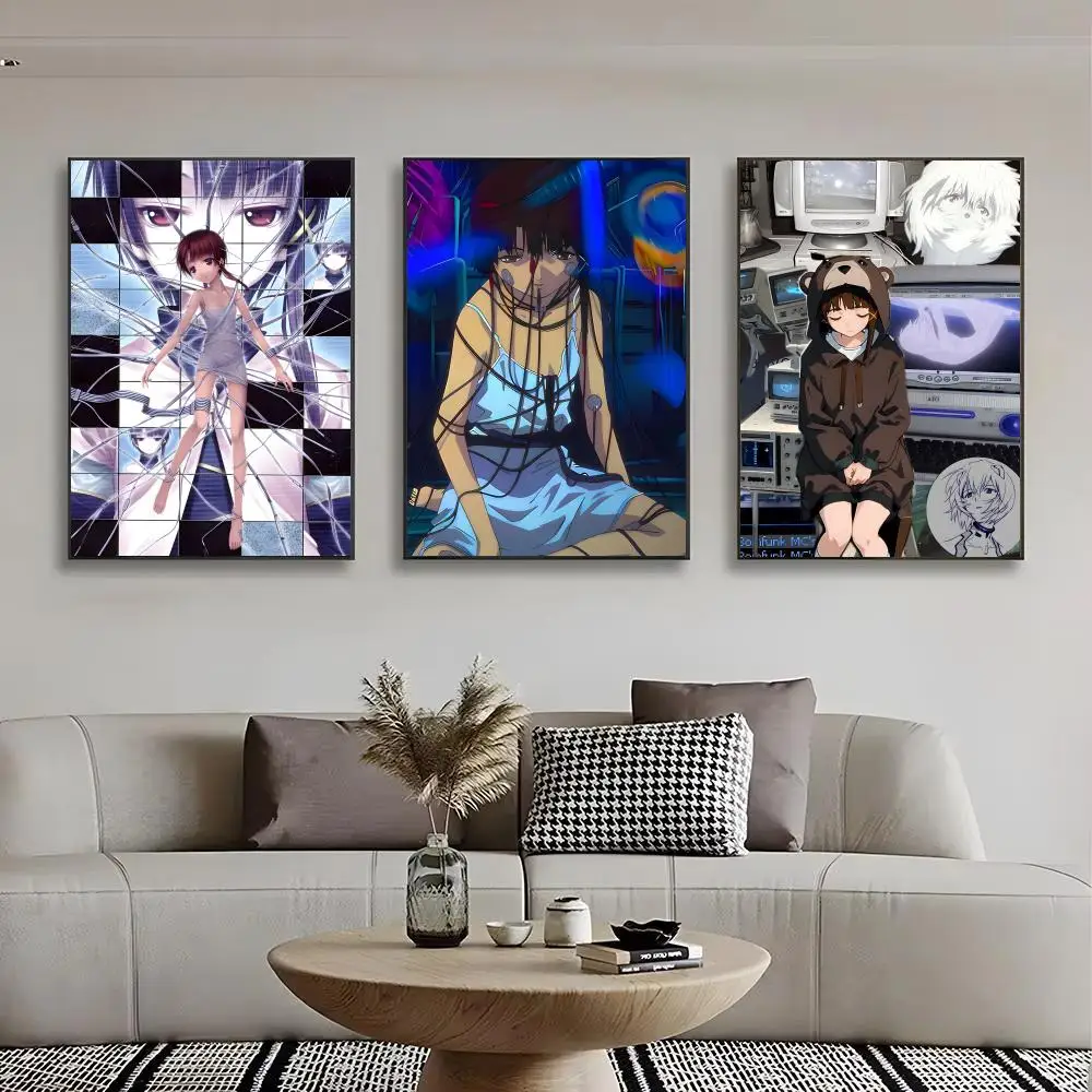 ANIME S-Serial Exper-iments Poster Wall art print art suitable for living room bedroom bar parlor home decor gift