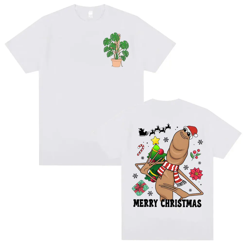 عيد ميلاد سعيد ماركوس الدودة متعة تي شيرت 2026 جديد الرجال النساء Harajuku ريترو 90s القطن مريحة عالية الجودة تي شيرت #3