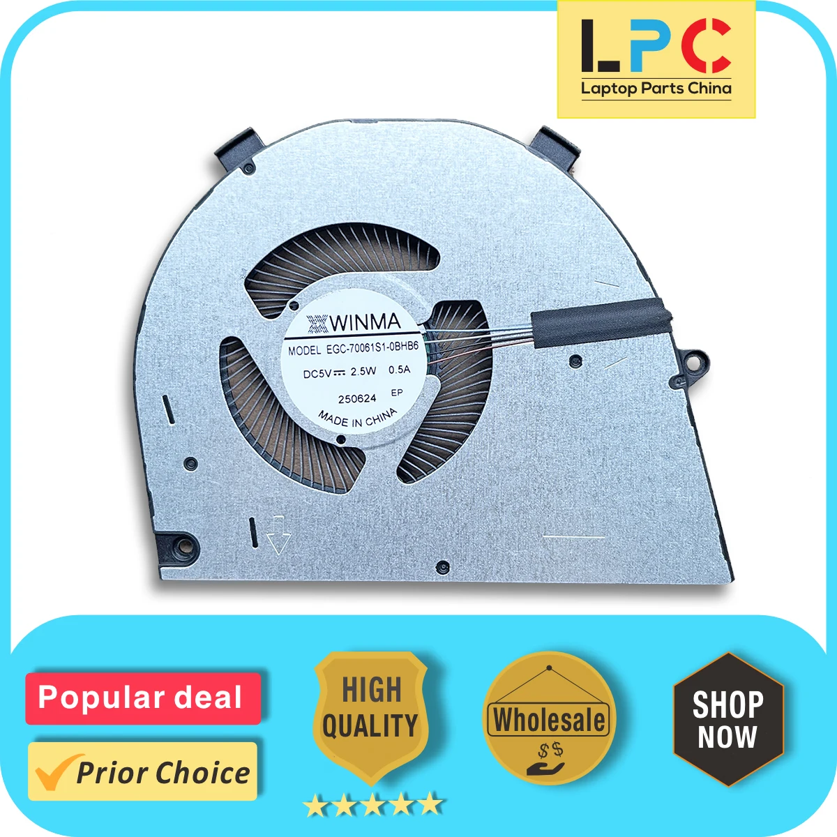 

For Dell Inspiron 16 5620 5625 7620 2-in-1 CPU Cooling Fan New Original Laptop Cooler Radiator Heat Sink EGC-70061S1-0BHB6