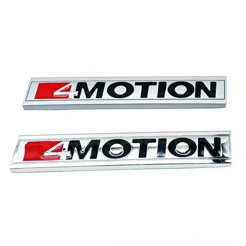 3D Metal 4 Motion Logo 4motion Emblem Car Trunk Badge For Volkswagen CC T5 Golf 4 Passat B6 Tiguan 4MOTION Sticker Accessories