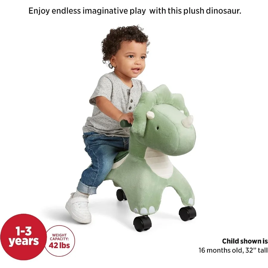 แดช ไดโนเสาร์น้อยขยับได้ สำหรับเด็กอายุ 1-3 ปี สีเขียว