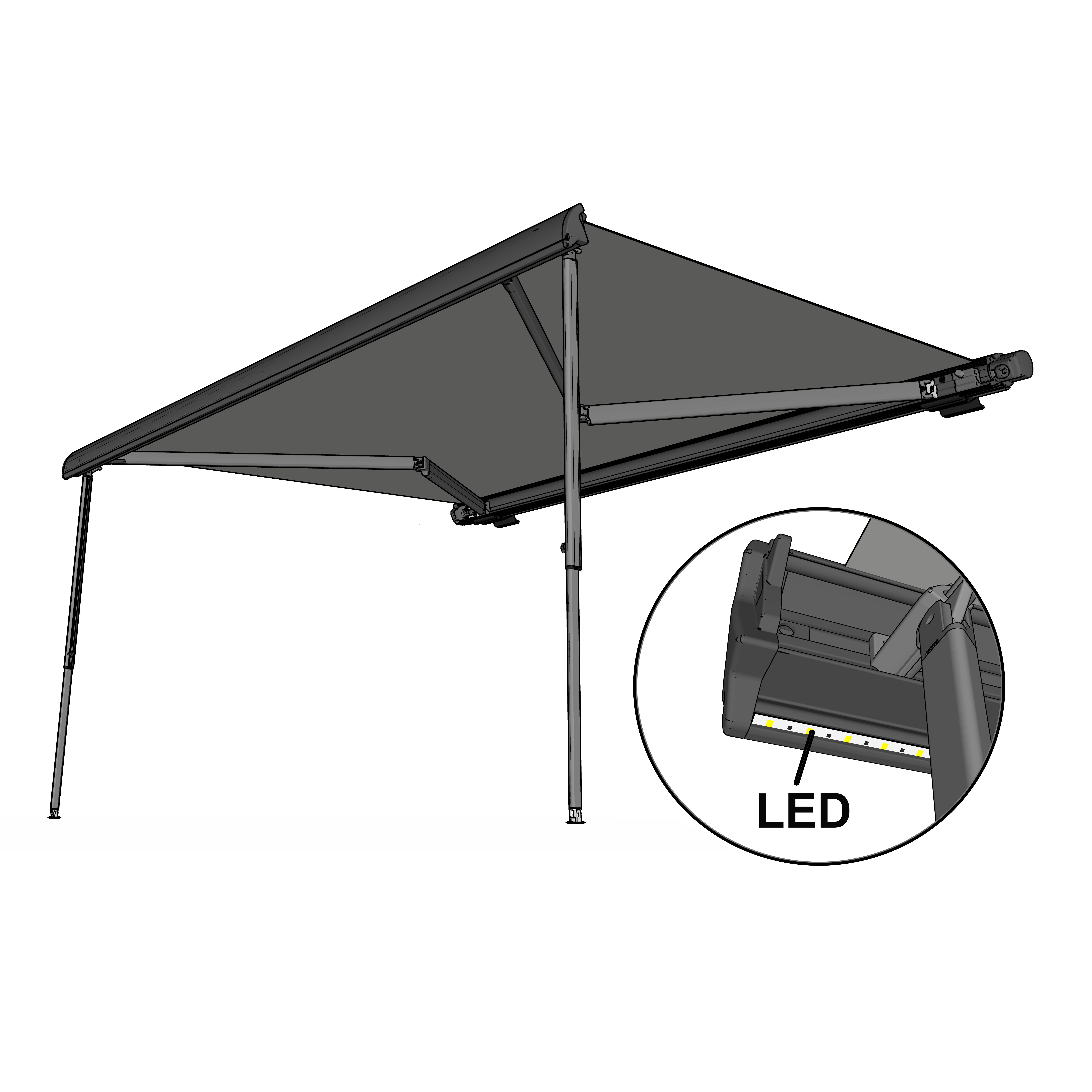 

S35 Led Type Top Mounted Awning