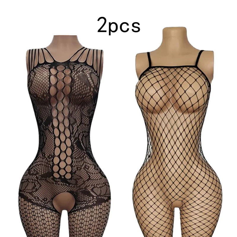 2-Piece Set – Sexy Mesh Lingerie, Tempting Roleplay Outfit, and "Pure yet Seductive" Viral-Style Bodystocking Tights