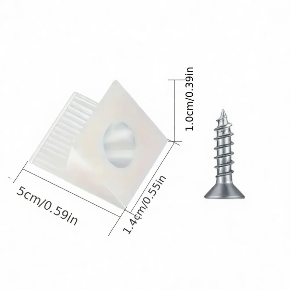 Plastic Corner Brace Component Furniture Back Panel Support Clip Shelf Holder Fixing Hardware For Cabinet Repair