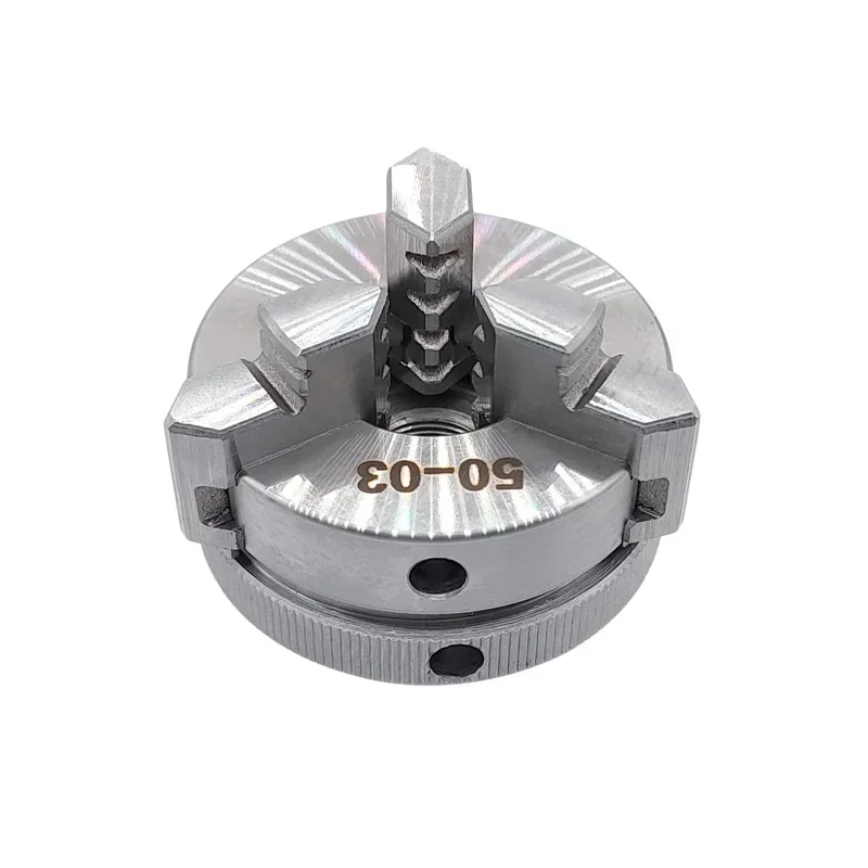 Imagem -03 - High Precision Cnc Wood Drill Chuck Mini Torno Manual Mandíbula Máquinas-ferramentas Torno Acessórios 50 mm