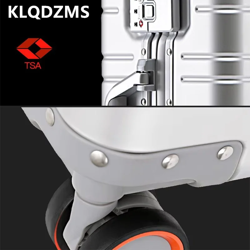 KLQDZMS Cabin Suitcase All Aluminum Magnesium Alloy Boarding Box 24 