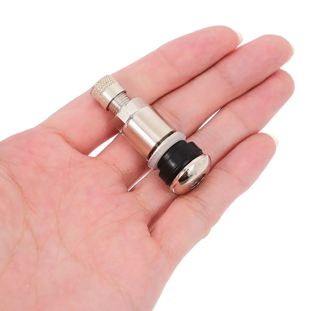 

12Pcs Tire Valve Stems Metal Heavy Duty Valve Stem for Cars Trucks Trailers Automobile Repair Leakproof Threaded Replacement