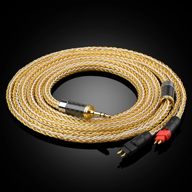 ATAUDIO HiFi-Headset-Kabel, geräuschfrei, 7N OCC Core HD650 Kopfhörerkabel für HD650 HD600S HD600 HD25 HD580 7