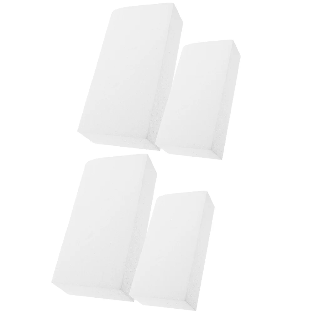 

4pcs 20x10x5cm 30x15x2.5cm White Sculpting Material for Crafts Painting Wedding Decor Craft Projects Square Cubes Foam
