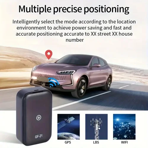 Imagen 2 del producto Rastreador GPS Mini GF21 negro, posicionamiento preciso, Mini CarTracker, rastreador GPS Universal para bicicleta y coche para niños mayores