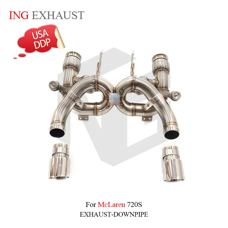 

ING Stainless Steel 304 With valve Catback Exhaust for Mclaren 720s 4.0T Direct Rear Tube Refiting Auto Grade Performance System