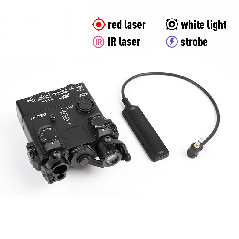 CNC WADSN Airsoft Tactische Volledig Metalen MAWL C1+ NGAL DBAL PEQ PERST-4 Laser Rood Groen Blauw IR Laser Richtkijker Metalen Versie SF M300
