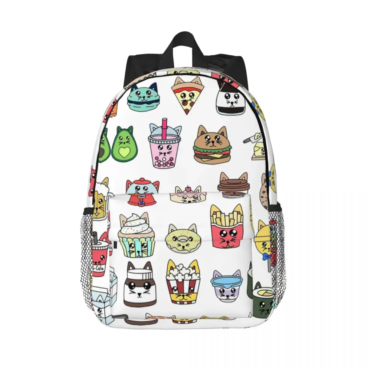 

Kawaii Foods Backpacks Boys Girls Bookbag Casual Children School Bags Laptop Rucksack Shoulder Bag Large Capacity