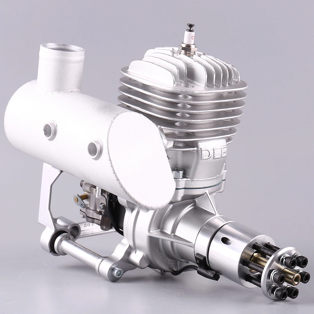 The DLE85 Single Cylinder Two Stroke Side Exhaust 85cc Naturally Air Cooled Engine for Model Aircraft Fixed Wing Aircraft